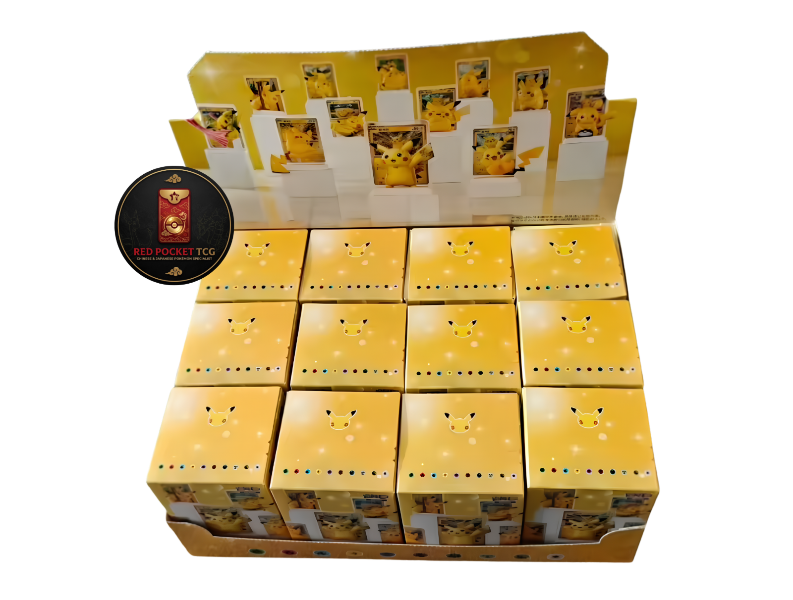 Pokémon 30th Anniversary Pikachu Surprise Blind Box Display Set - 12 boxes
